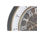 Reloj de Pared Home ESPRIT Marrón Dorado Cristal Hierro 59 x 8,5 x 59 cm