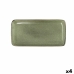 Поднос за сервиране Bidasoa Ikonic Зелен Керамика 28 x 14 cm (Pack 4x)