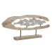 Декоративная фигура DKD Home Decor Серебристый Коричневый Алюминий Древесина манго Средиземноморье Рыбы (70 x 9,5 x 31,5 cm)