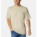 Kortarmet T-skjorte til Menn Columbia Csc Basic Logo™ Lysebrun Fjell