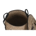 Набор корзин Home ESPRIT Чёрный Натуральный Boho 42 x 42 x 50 cm (3 Предметы)