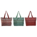 Damen Handtasche Home ESPRIT Rot grün Koralle 55 x 14 x 35 cm (3 Stück)