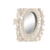 Mirror Set Home ESPRIT White Crystal Macrame Boho 20 x 1 x 20 cm (3 Pieces)
