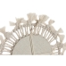 Jogo de Espelhos Home ESPRIT Branco Cristal Macramé Boho 20 x 1 x 20 cm (3 Peças)
