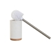 Toilet Brush Home ESPRIT White Silver Natural Resin Bamboo 9 x 9 x 37 cm