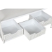 Konsolentisch mit Schubladen Home ESPRIT Weiß Metall 110 x 36 x 186 cm