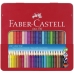 Creioane culori Faber-Castell 112423 Negru Multicolor (24 Piese)