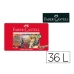 Svinčnik Faber-Castell 115886 Rdeča Pisana (36 Kosi)