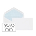 Konvolutter Liderpapel SO02 Hvid Papir 95 x 162 mm (25 enheder)
