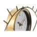 Sieninis laikrodis Home ESPRIT Auksinis Metalinis 29 x 4 x 22 cm