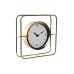 Orologio da Tavolo Home ESPRIT Dorato Metallo Cristallo 21,8 x 6 x 21,8 cm