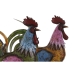 Figură Decorativă Home ESPRIT Multicolor Cocoș 44 x 17 x 61 cm (2 Unități)