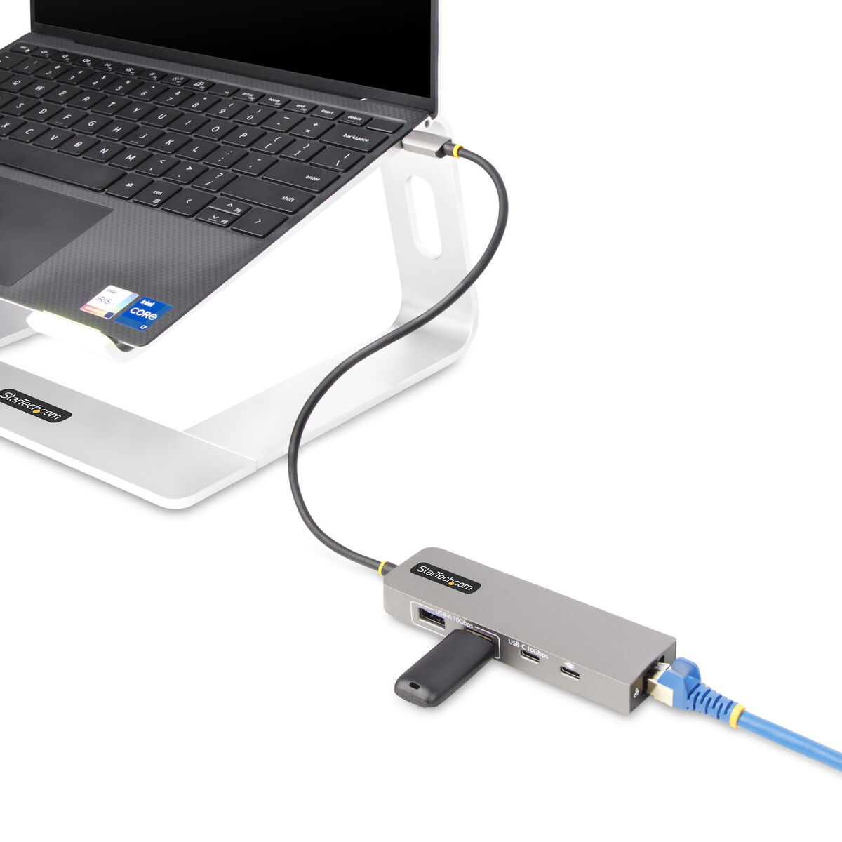 Hub USB-C Startech 10G2A1C25EPD-USB-HUB Grigio
