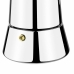 Italiensk Kaffepanna Monix M630004 Stål Silver 4 Csészék