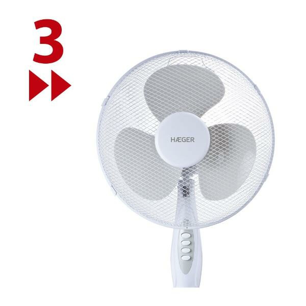 Fritstående ventilator Haeger 45 W
