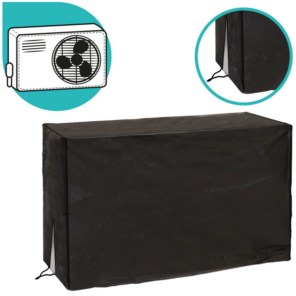 Beskyttende case Sort Aircondition