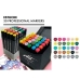 Set of Felt Tip Pens Alex Bog Luxury Canvas Gama Artist 30 Pieces Multicolour
