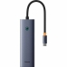USB Hub Baseus Svart Grå (1 enheter)
