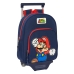 Schulrucksack mit Rädern Super Mario World 28 x 34 x 10 cm