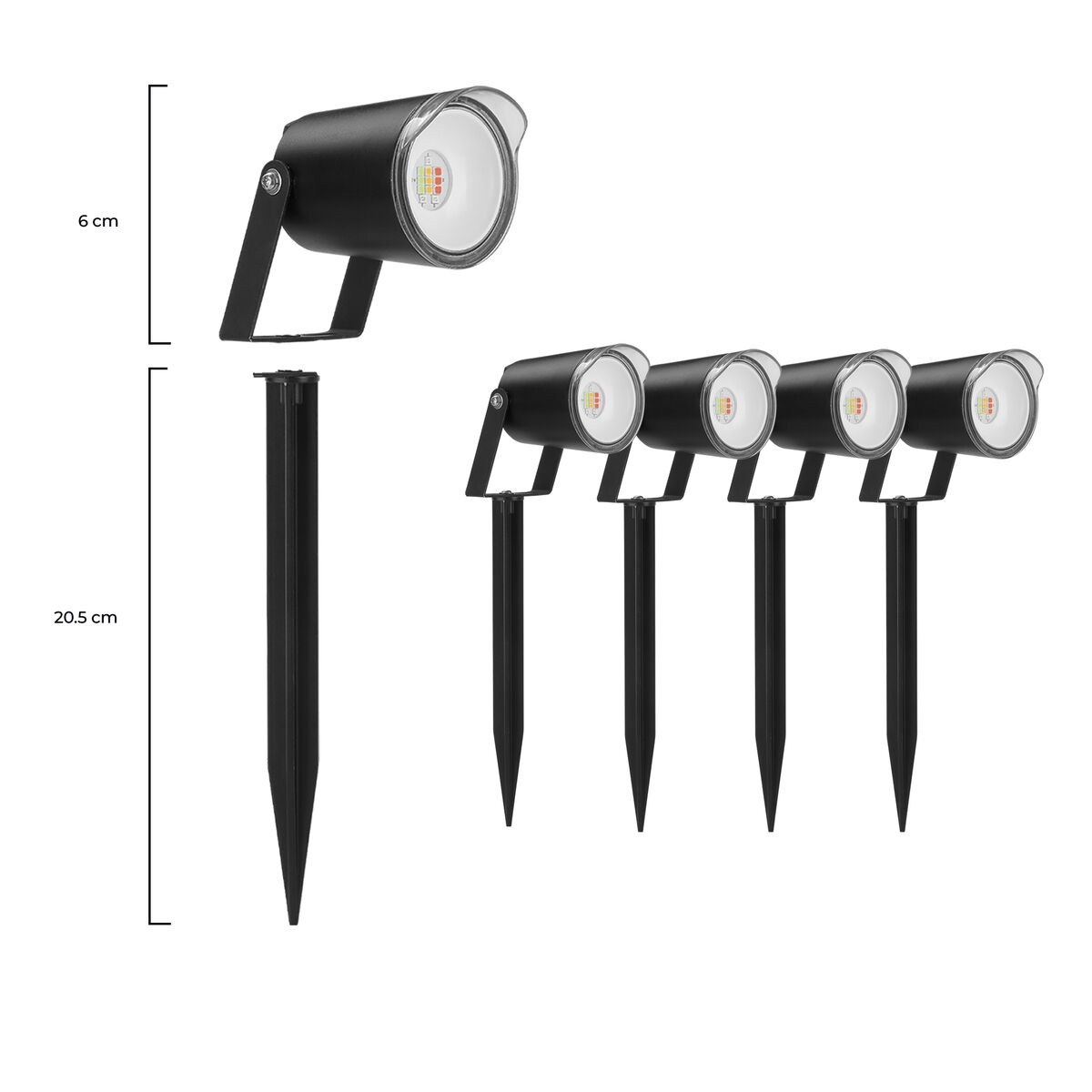 LED spotlight KSIX SmartLED Fekete (3000K)