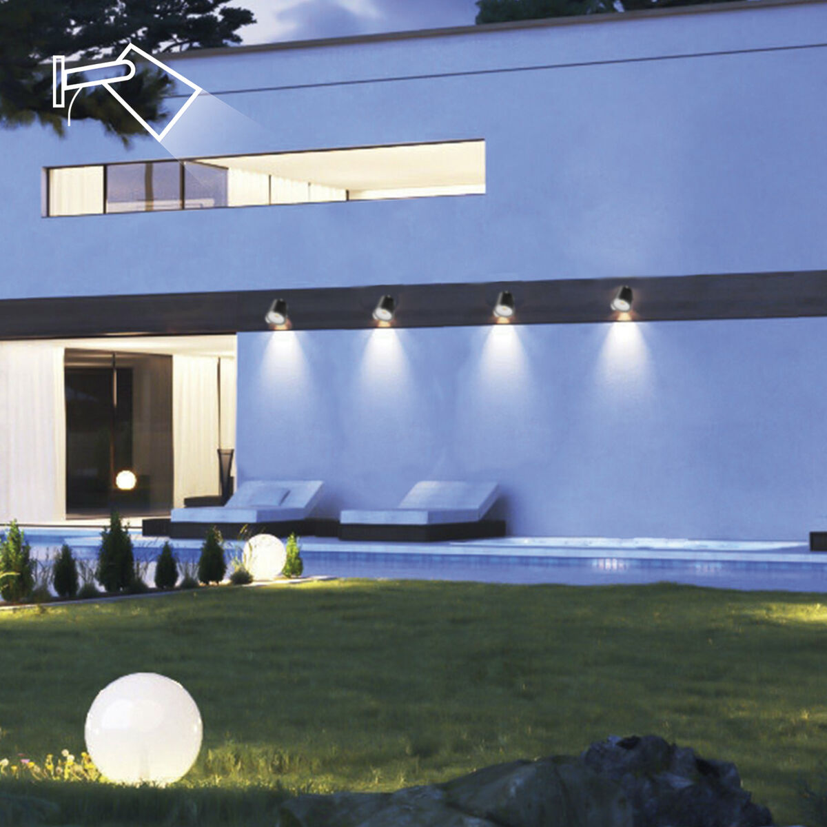 LED spotlight KSIX SmartLED Fekete (3000K)