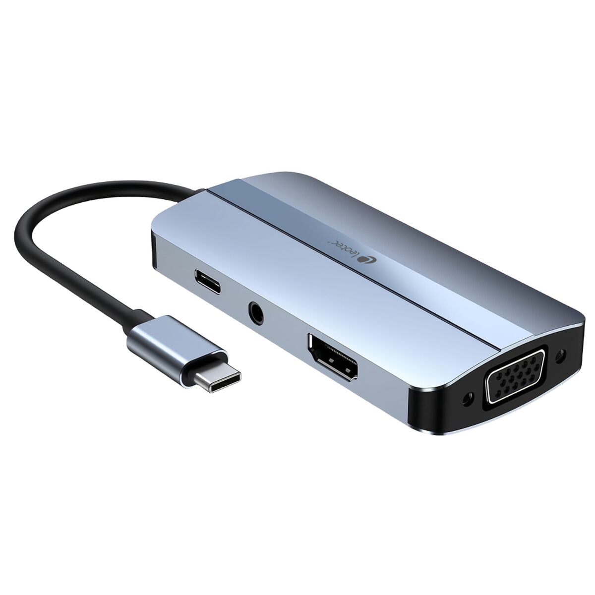 USB-HUB LEOTEC LEDS04 Grå