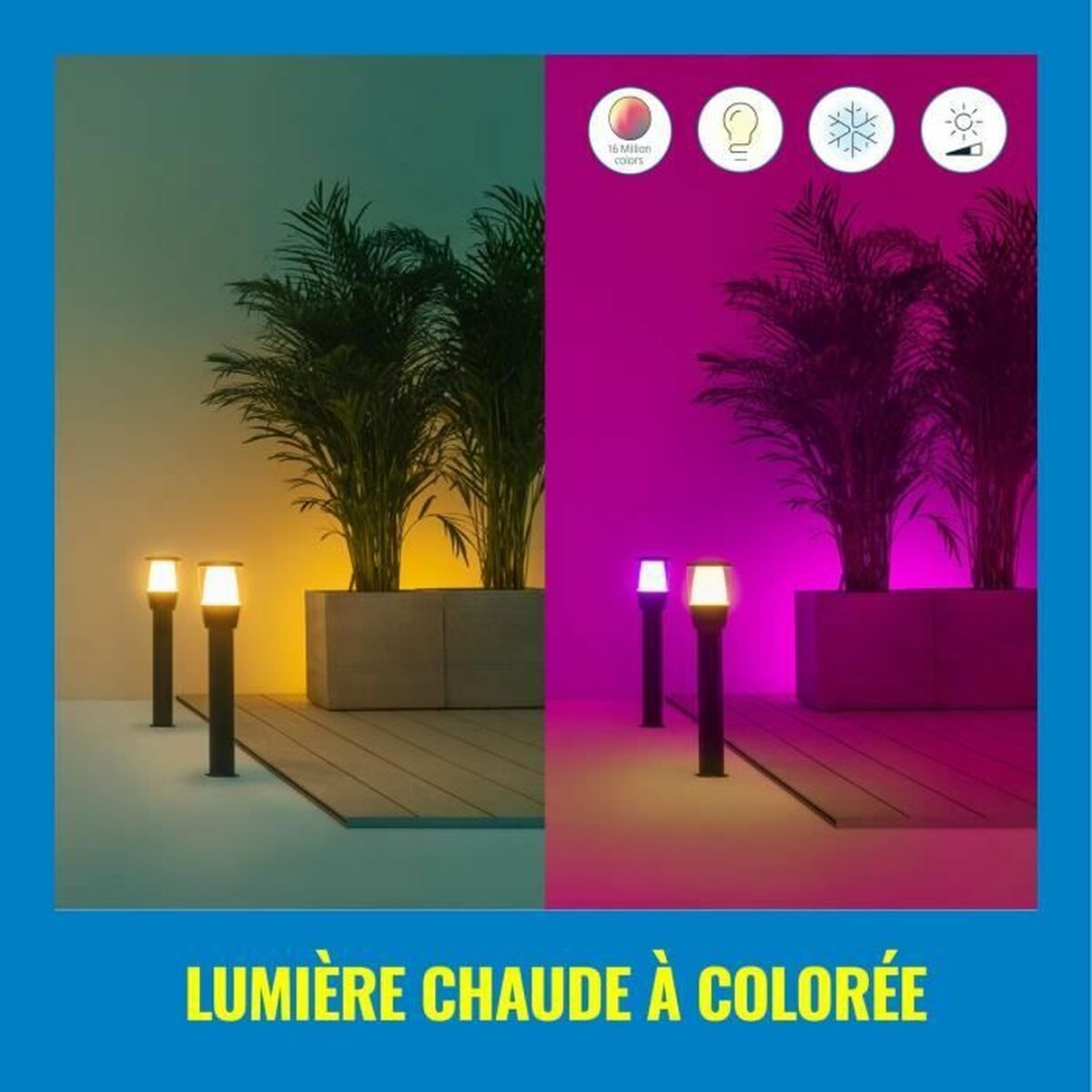 Solcellelampe Wiz Elpas Sort 400 lm