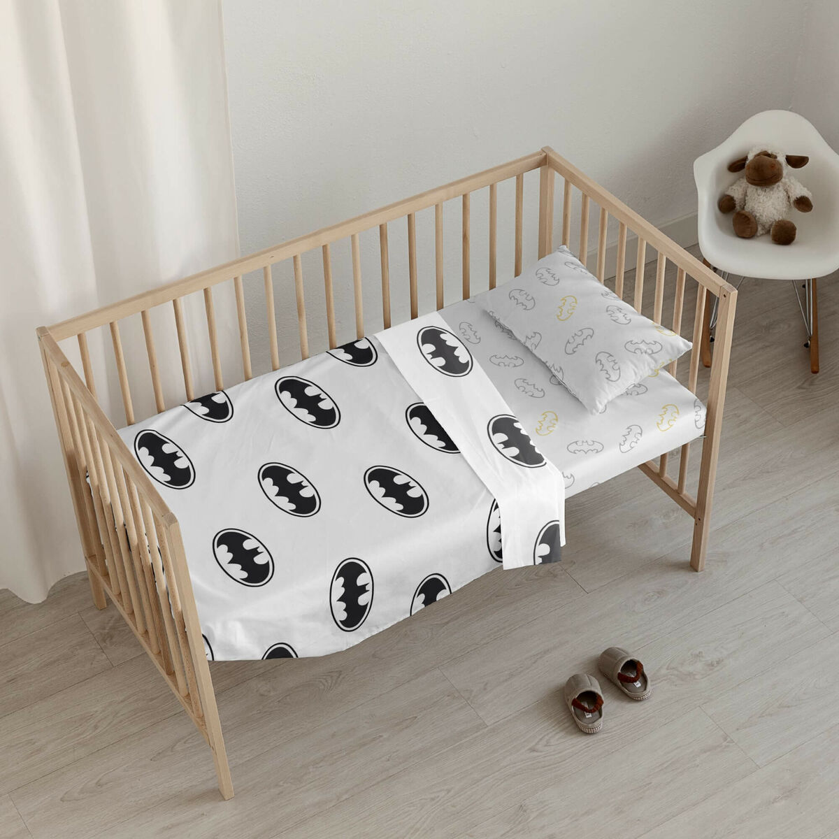 Set beddengoed voor kinderbed Batman Basic  Multicolour