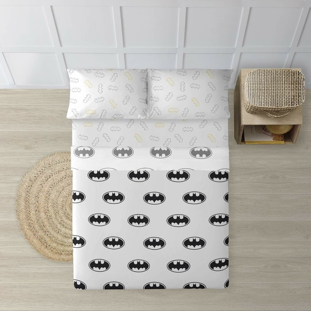Conjunto de Lençóis Batman Basic Multicolor Cama 150 cm