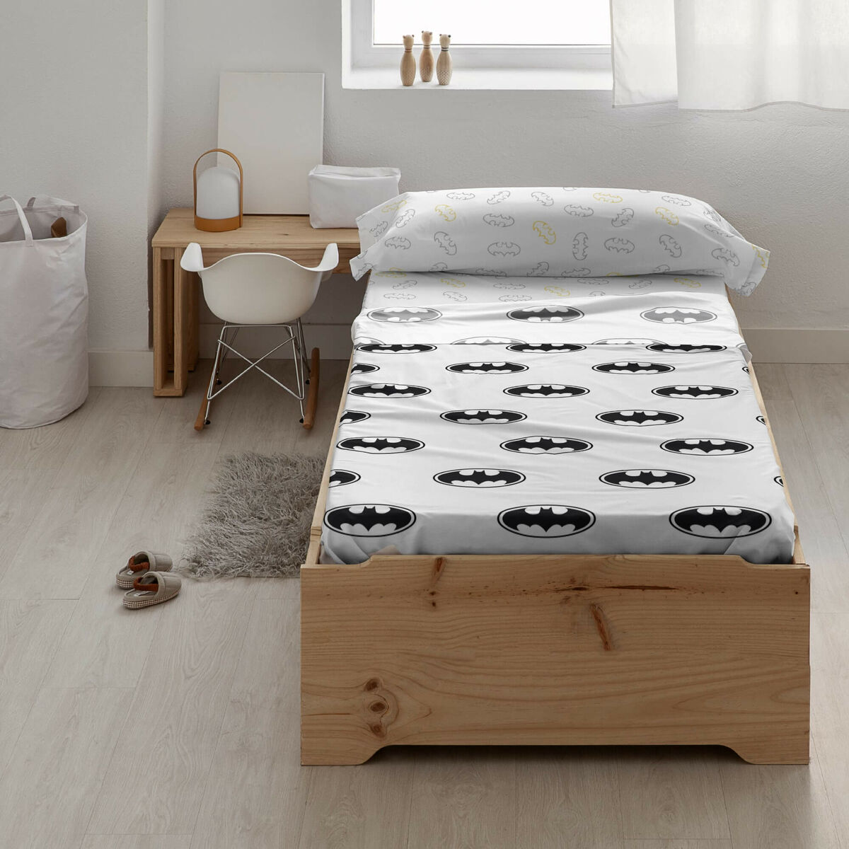 Jeu de draps Batman Basic Multicouleur Lit 180 cm