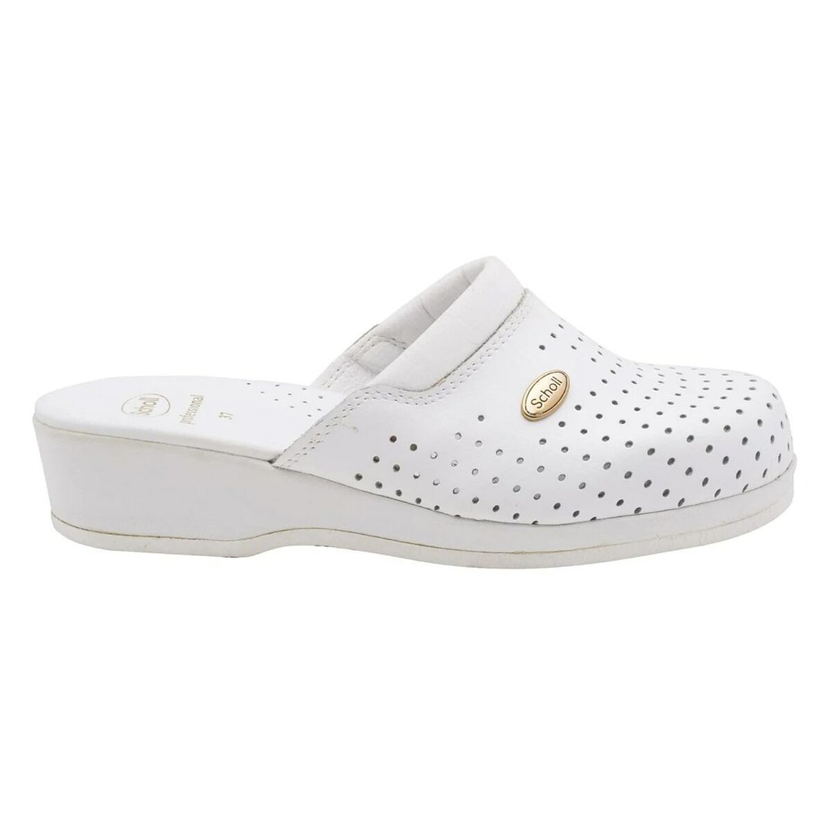 Puukingad Scholl Clog Backguard Valge