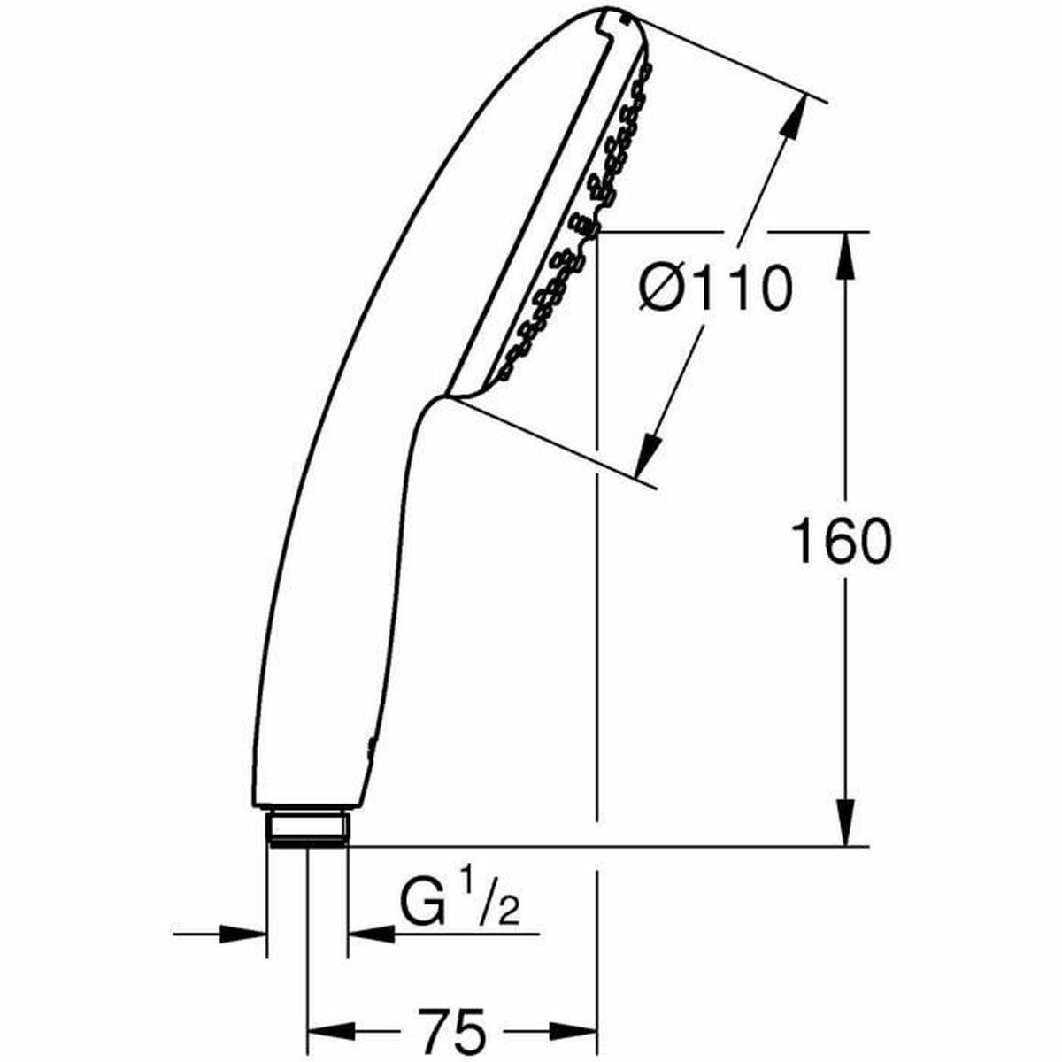 Dusjrose Grohe Plast