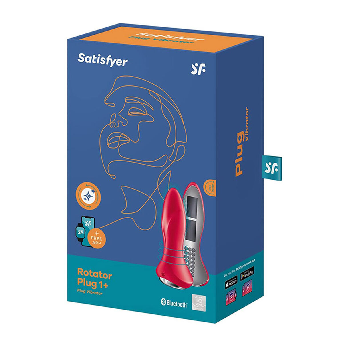 Analinis vibratorius Satisfyer Raudona