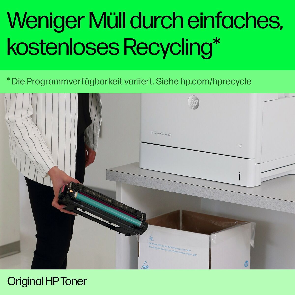 Original toner HP W2200X Sort