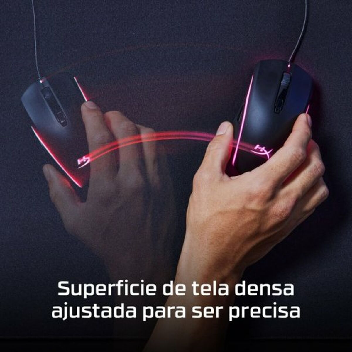 Musematte HyperX Pulsefire Svart