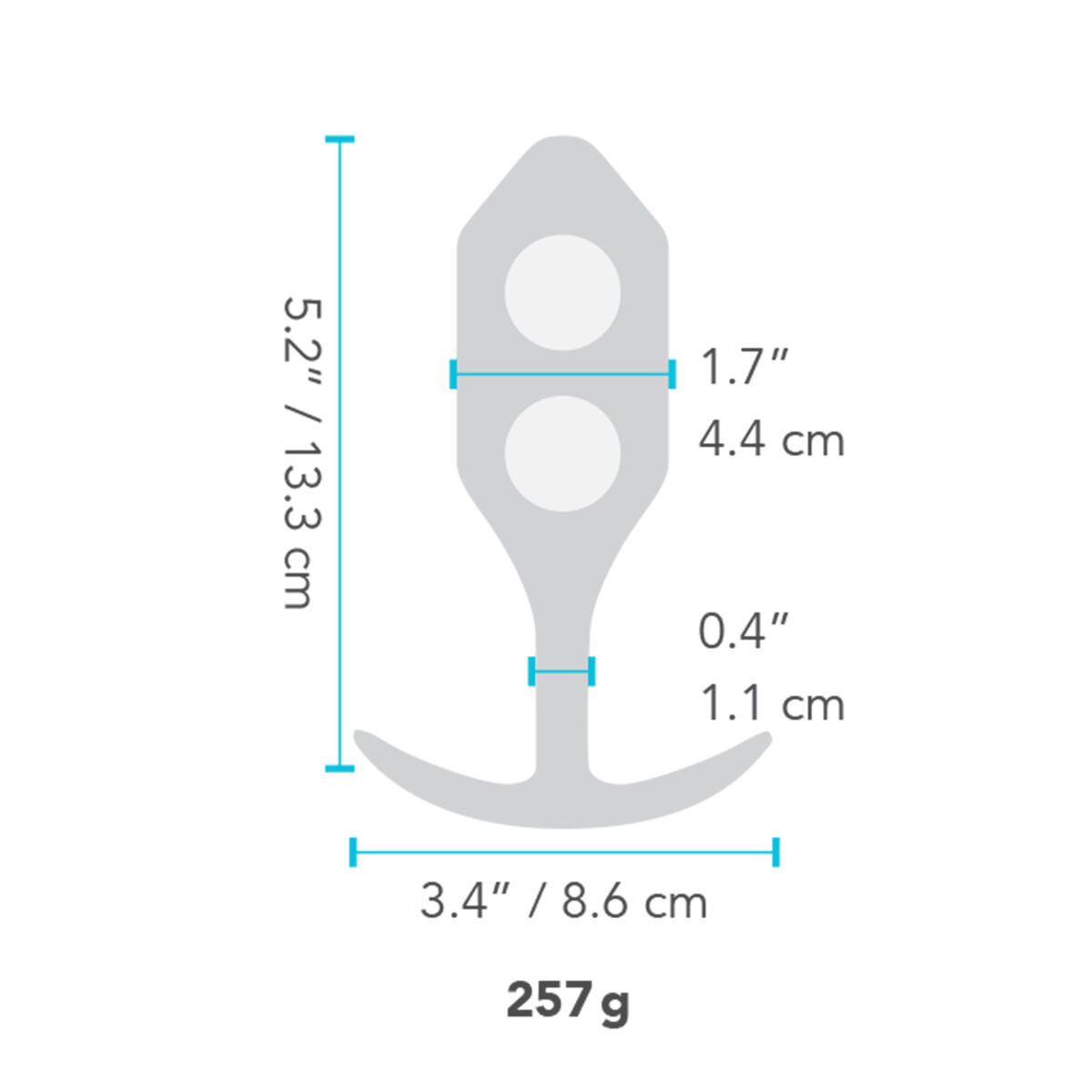 Anal plug B-Vibe 96779 Sort