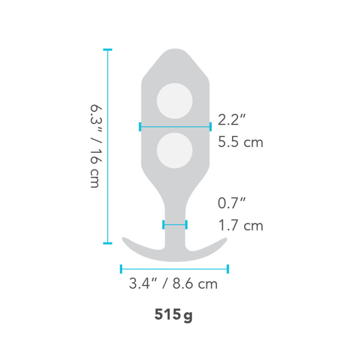 Anal plug B-Vibe 6 Sort