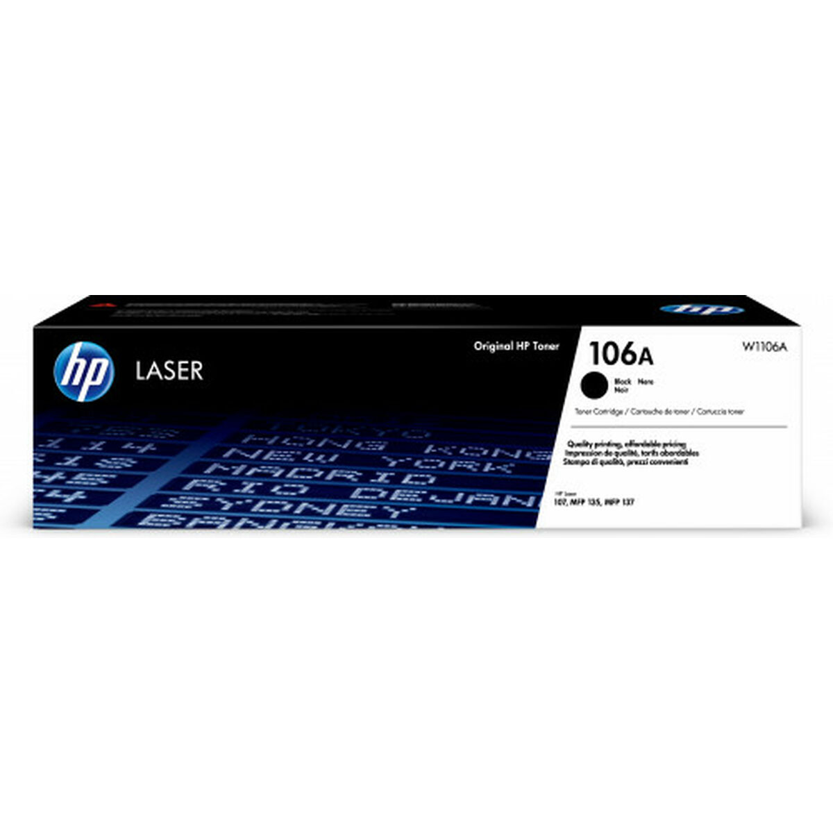 Original toner HP 106A Sort