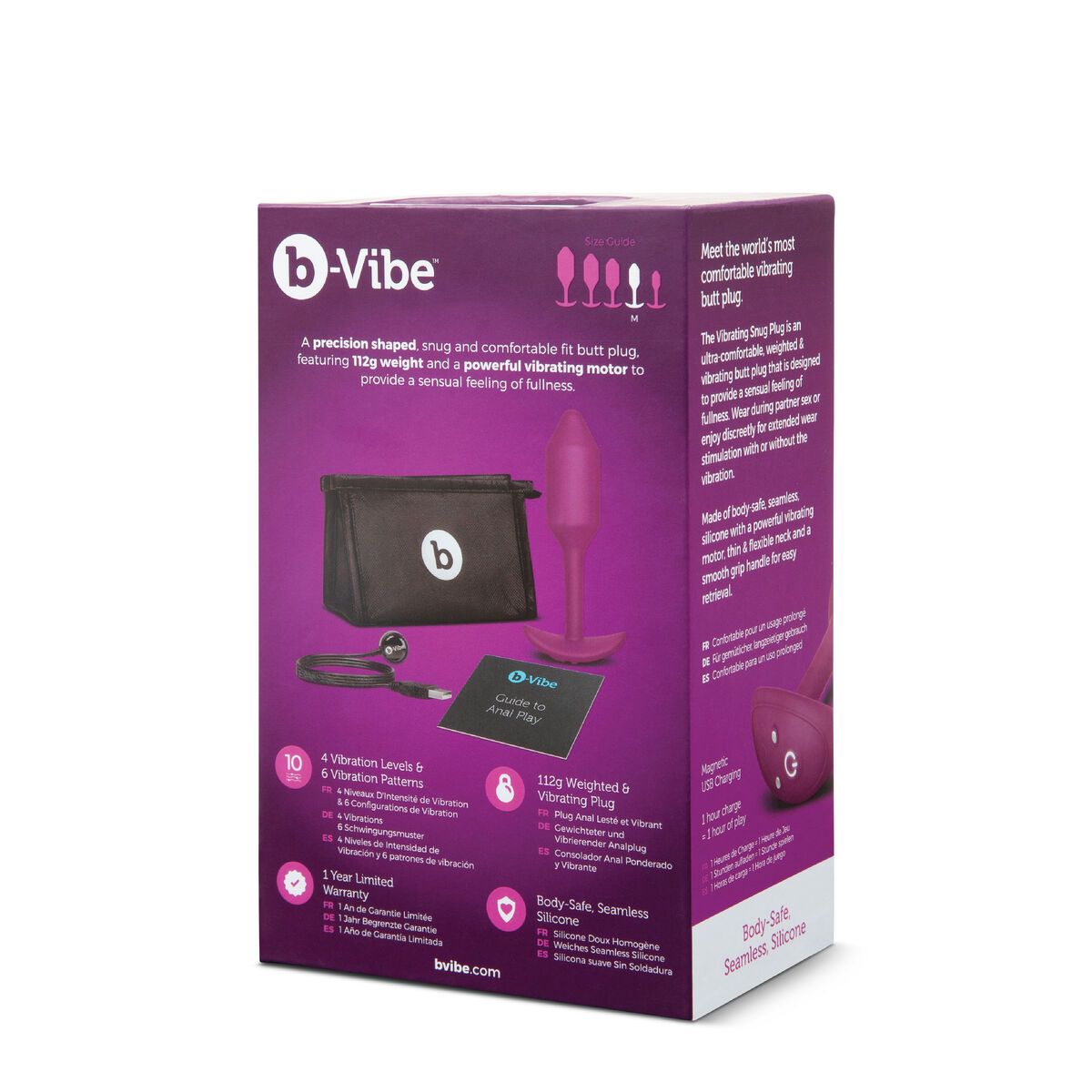 Plug Anal B-Vibe Vibrating Violet