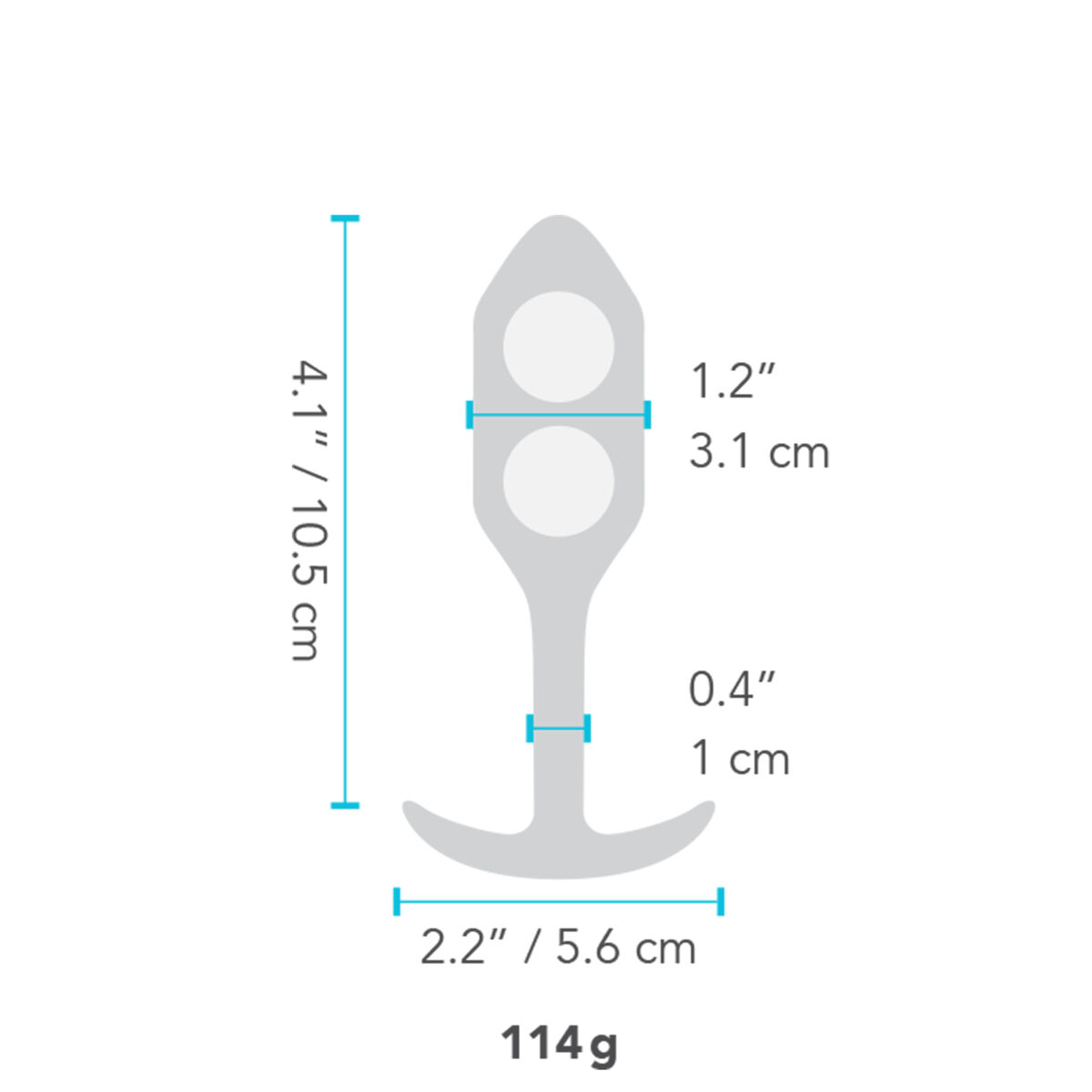 Anal plug B-Vibe 96748 Sort