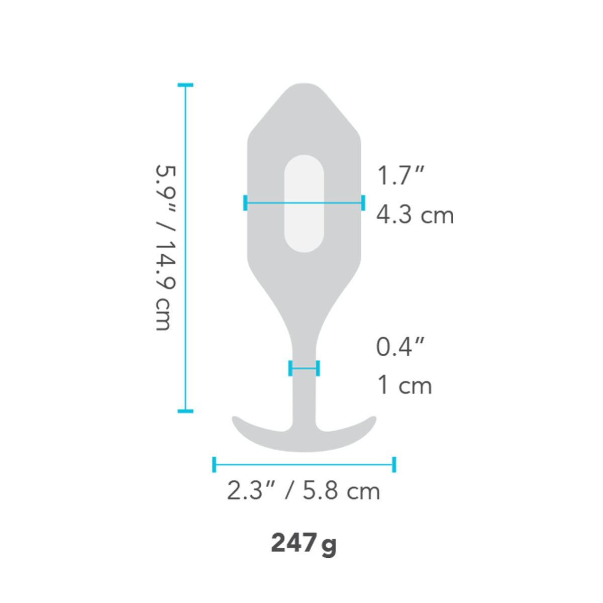 Plug Anal B-Vibe Vibrating Blau