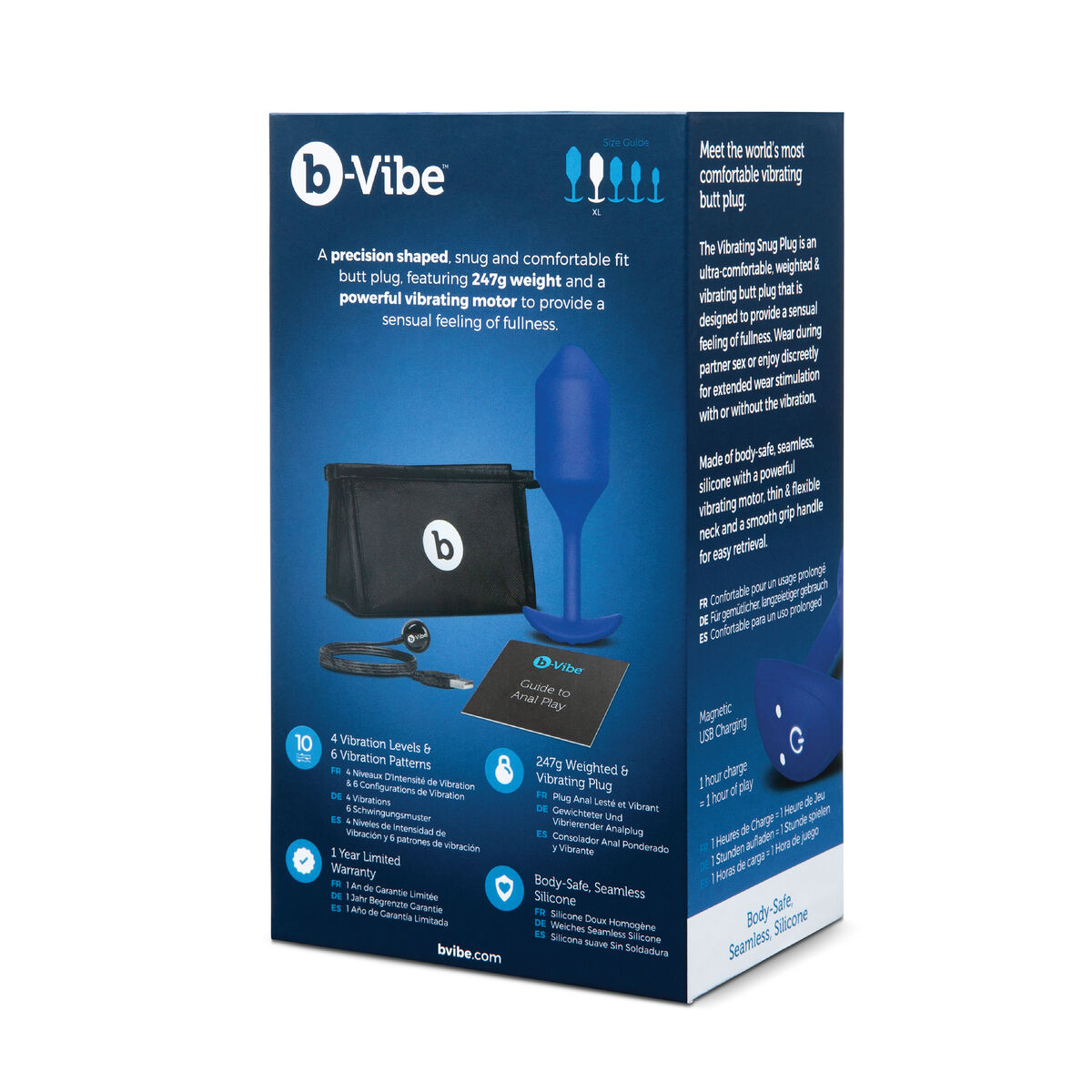 Plug Anal B-Vibe Vibrating Blau