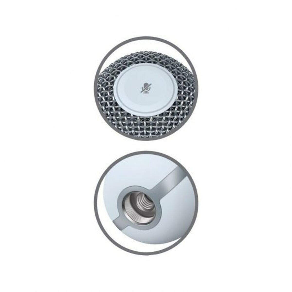 Microfone de mesa HyperX SoloCast 519T2AA Branco