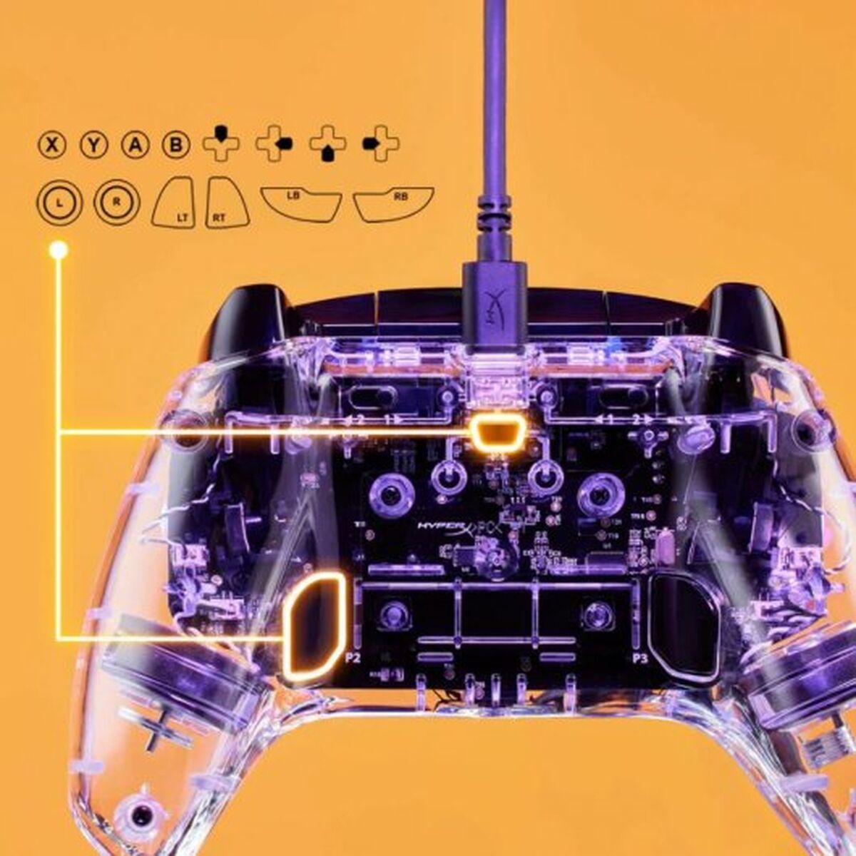 Controller Gaming HyperX Clutch Gladiate 7D6H2AA