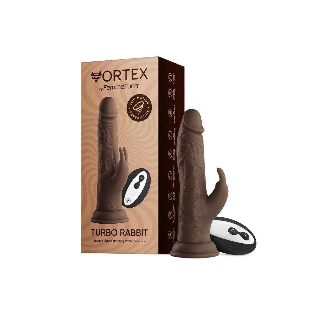 Realističen Dildo FemmeFunn Rjava
