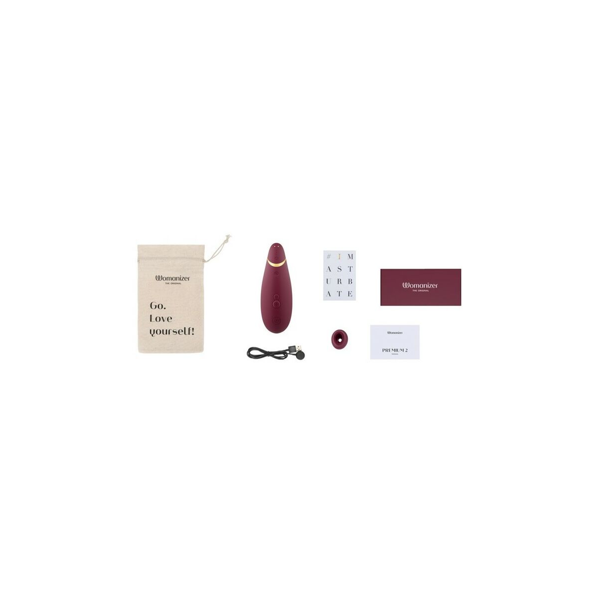 Sugestimulator for klitoris Womanizer Premium 2 Burgunder