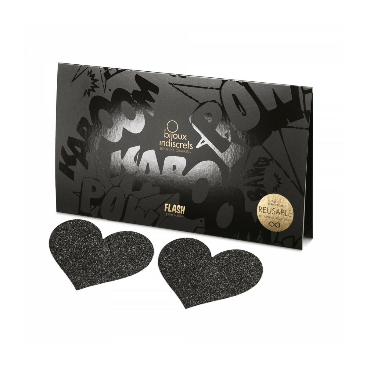 Flash Heart Sort Bijoux Indiscrets 155 Sort