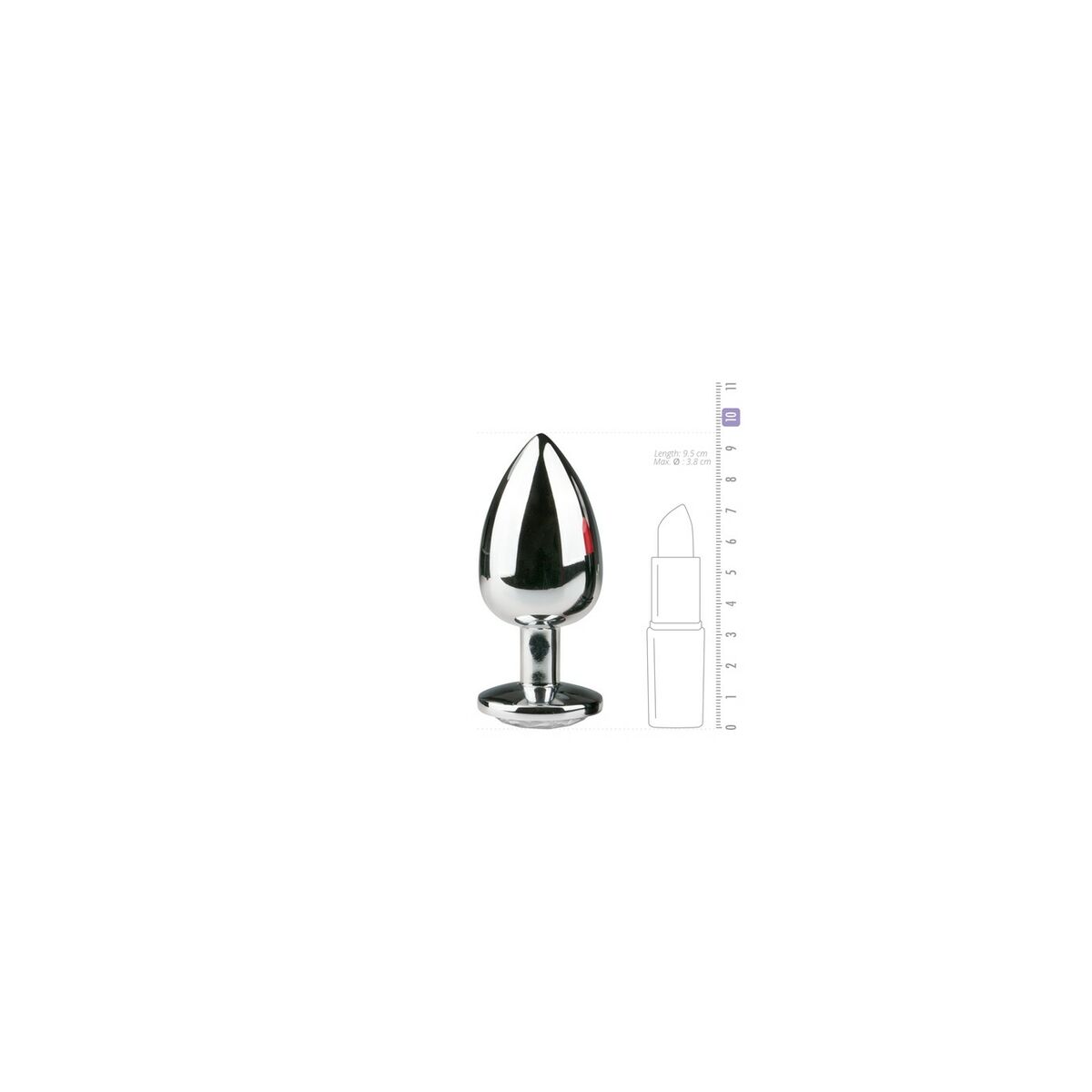 Anal plug EasyToys Silver