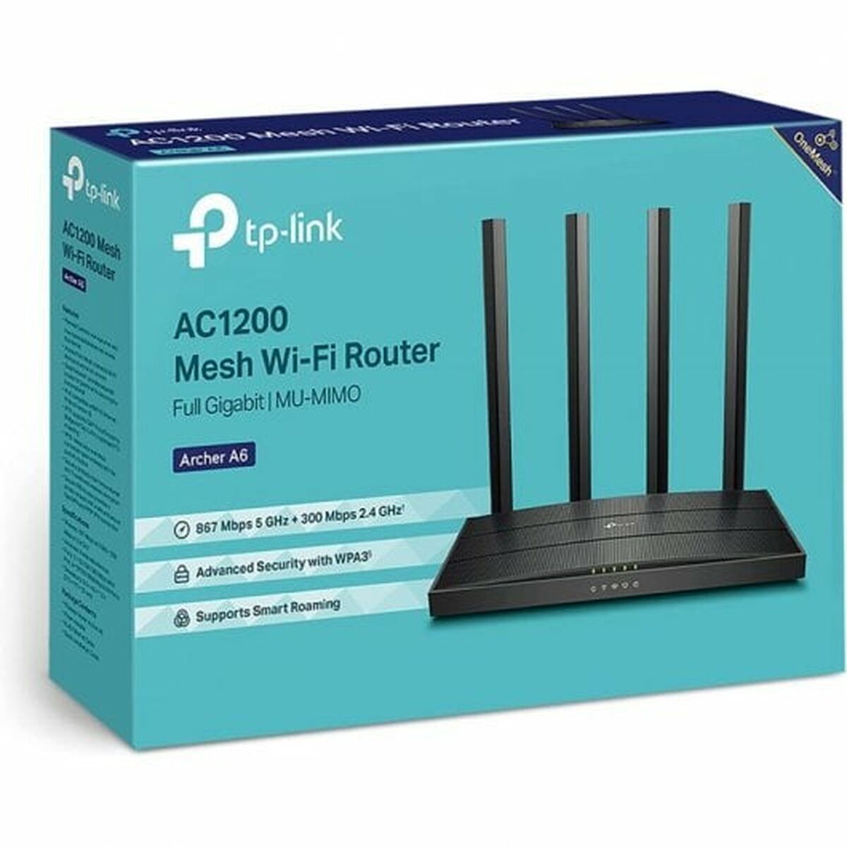 Router TP-Link ARCHER C6 300 Mbit/s Sort