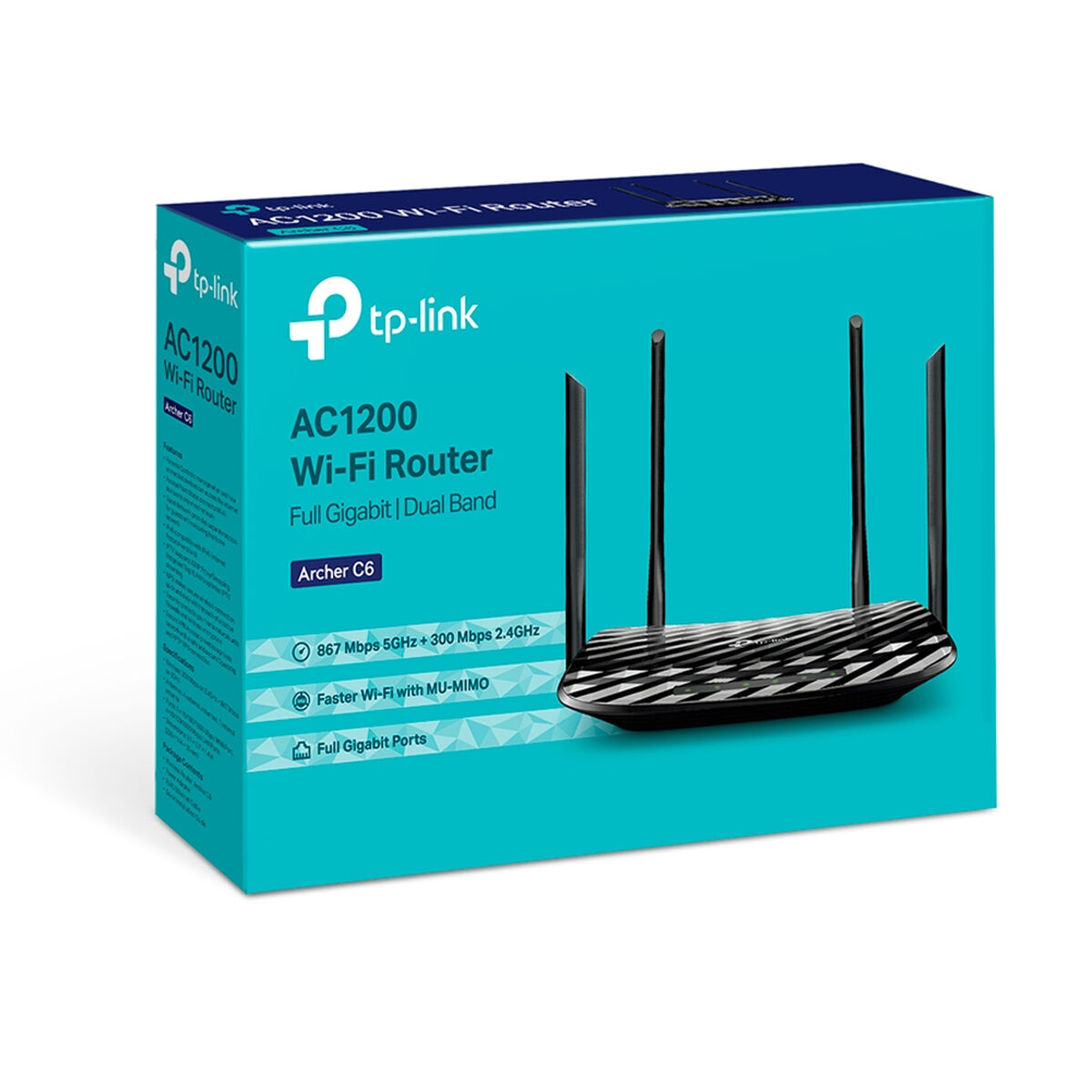 Router TP-Link ARCHER C6 300 Mbit/s Sort